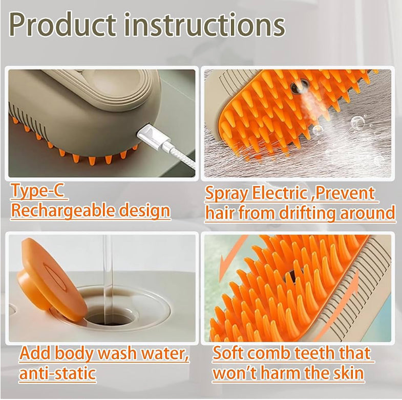 Pet Steam Brush